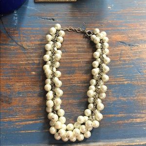 Pearl JCrew Statement Necklace